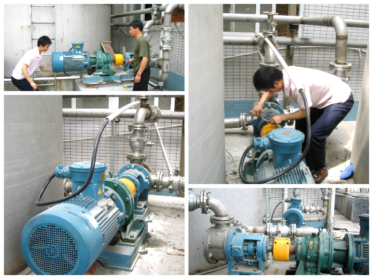 高粘度樹脂泵用戶現場