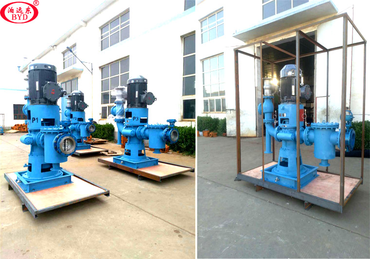 船用立式電動貨油泵V7.2ZK-120M1W73調試運轉成功